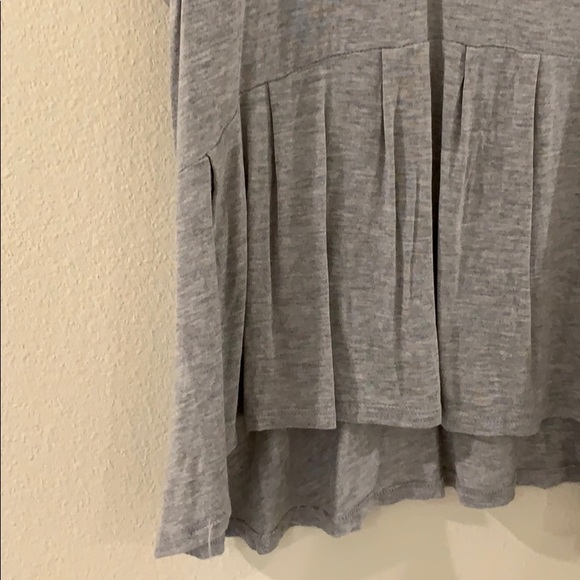 Anthropologie Gray peplum top - Picture 3 of 4